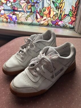 Reebok Women’s White And Brown Sneakers Size 8